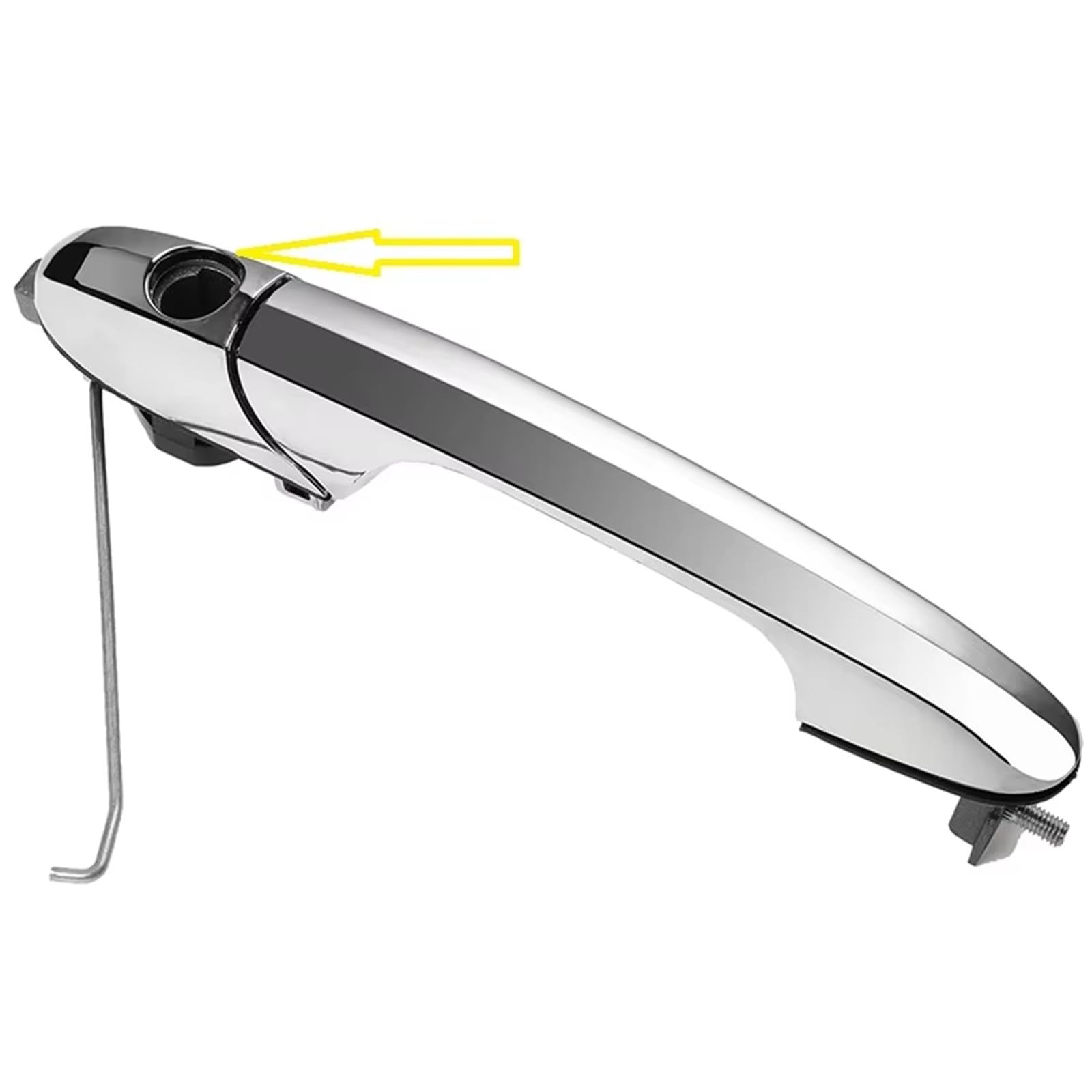 Qjahxkf Right With Hole Replacement Exterior Door Handles Car Exterior Door Handle 735592026 735592012 For Fiat For 500 2007-2020 For Alfa For Romeo 147 2000-2010 Outer Handle(Right With Hole)