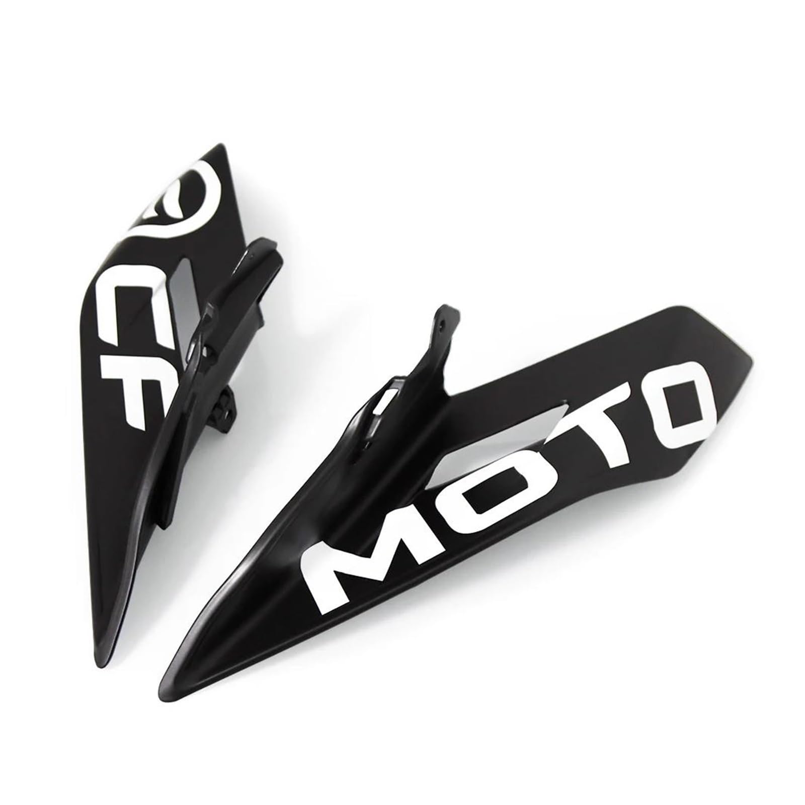 Becquet Nu Avant De Moto Ailes De Carénage À Ailes Fixes Accessoires De Garniture pour 450SR 450 SR(Black White)
