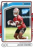 Jacob Cowing Rated Rookie Collectible Football Card - 2024 Panini Donruss Football Card #378 (49ers)