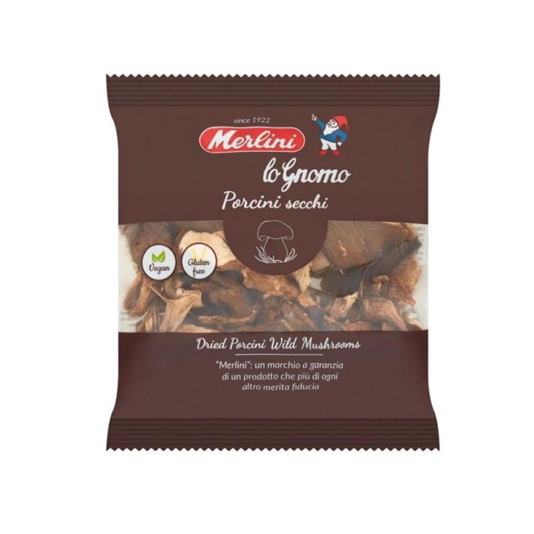 Dried Porcini Mushrooms by Merlini, 0.7 oz (20 g)