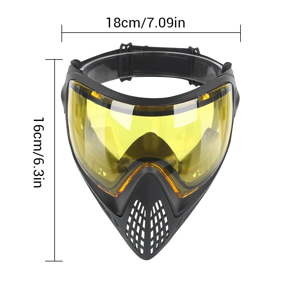 Masque facial complet FMA F1, avec monocouche, lunettes