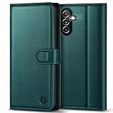 Kuafcase for Samsung A14 5G Case with 4 Card Slots Magnetic Closure Kickstand Shockproof Protective Phone Case for Samsung Galaxy A14 - Green