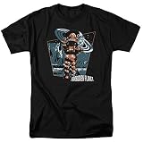 LOGOVISION Forbidden Planet Robby Walks Unisex Adult T Shirt (XX-Large) Black