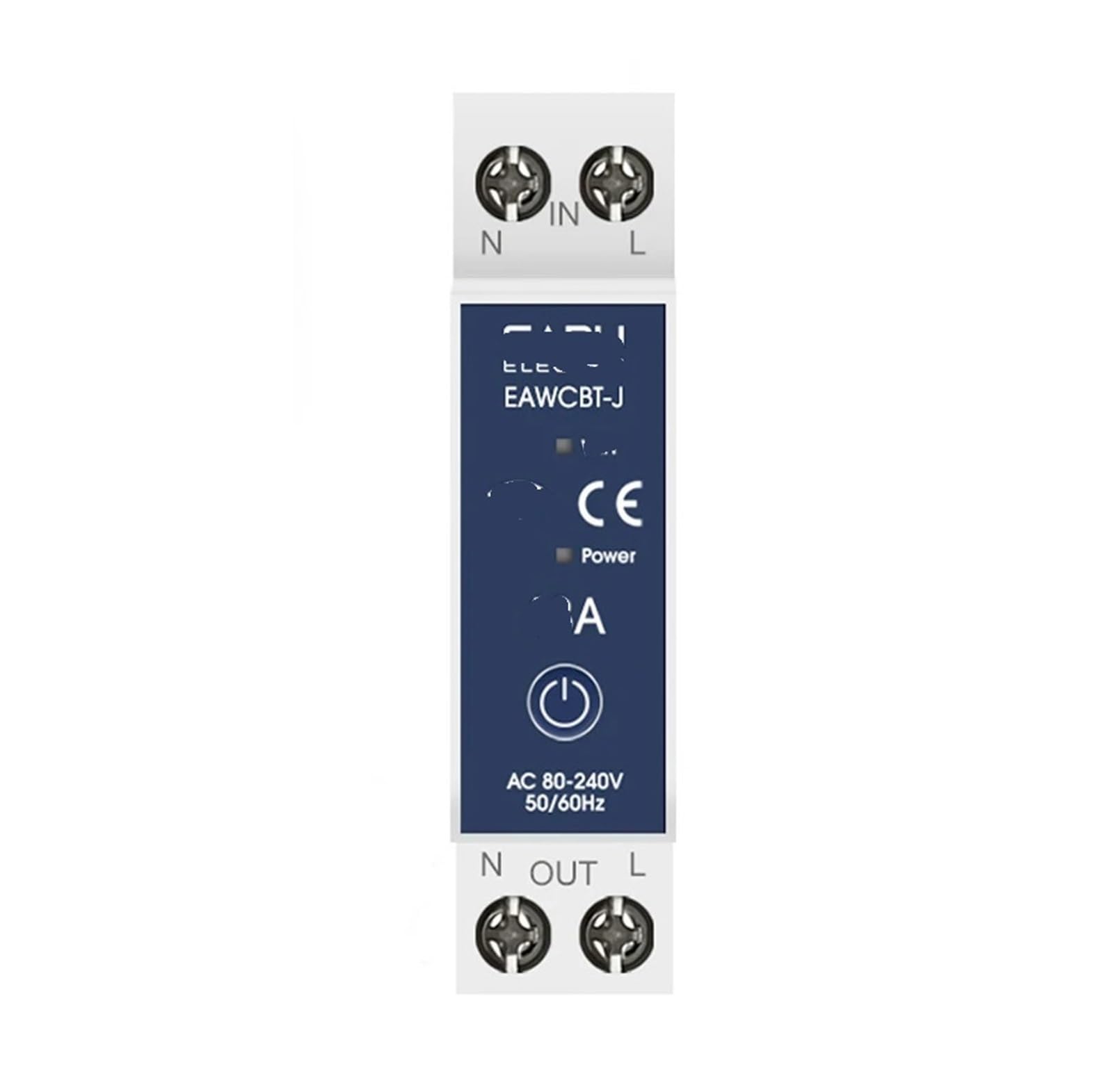 JNVFTCUX EAWCBT-J Intelligent Circuit Breaker 1P+N 63A Timer Power Energy KWh Voltage Amperemeter Protector(16a)