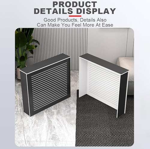 Copertura organizer per termosifone, in legno, moderna, per dissipazione del calore, design traspirante, per ufficio, soggiorno, camera da letto, corridoio
