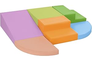 6-Piece Foam Climbing Blocks for Toddlers - Colorful and Engaging Building Toy for Kids