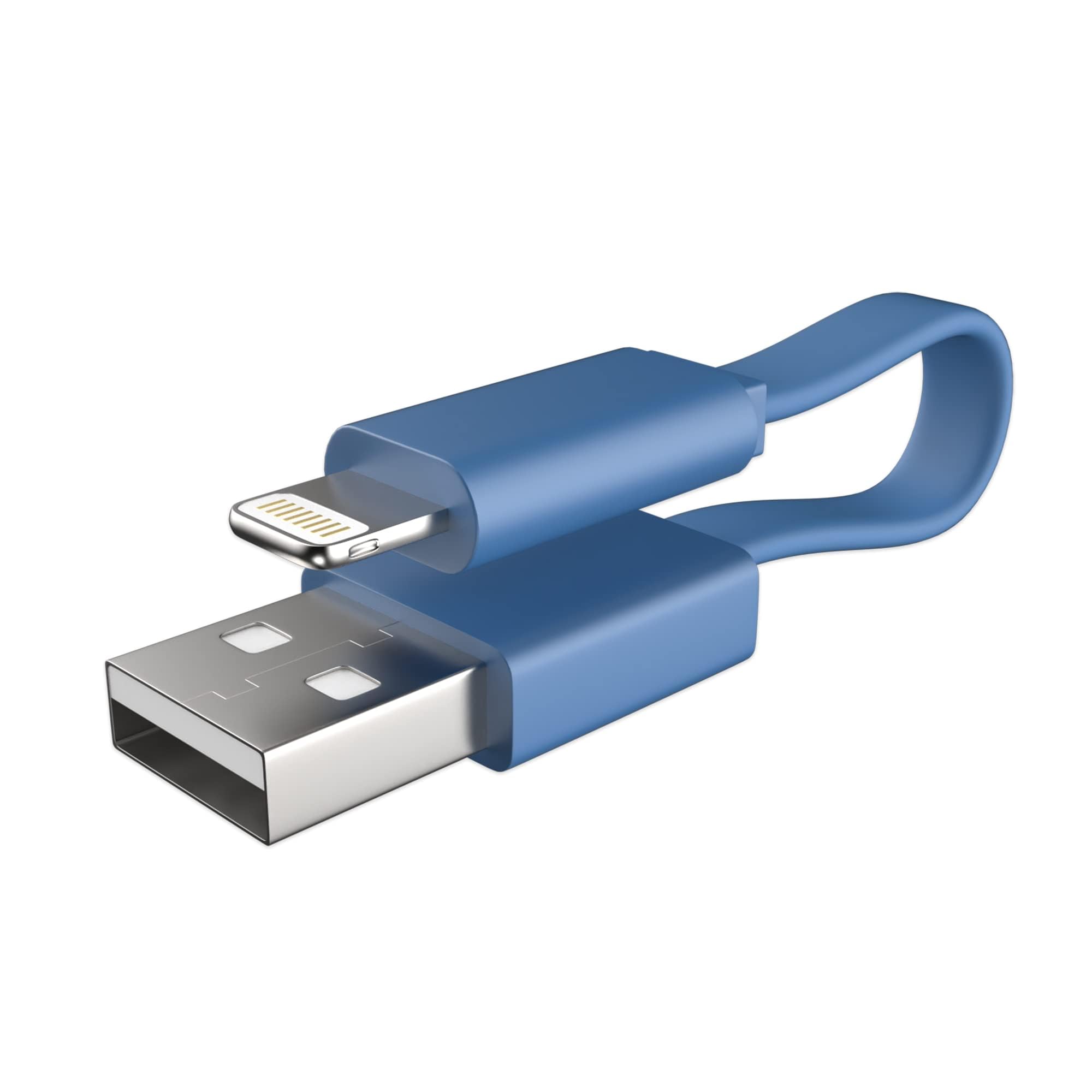NEDIS (Designed In Netherlands Valueline Usb Sync & Charge Short Power Bank Cable For Iphone, Ipod, Ipod & Mac 2013 & Older (Blue)-image-48