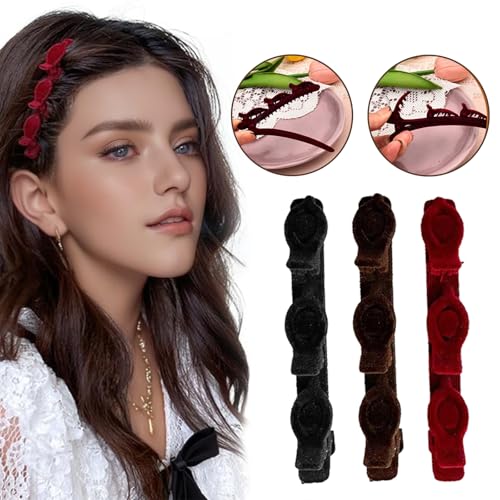 Set de 6 pinzas trenzadas para cabello miniatura 5