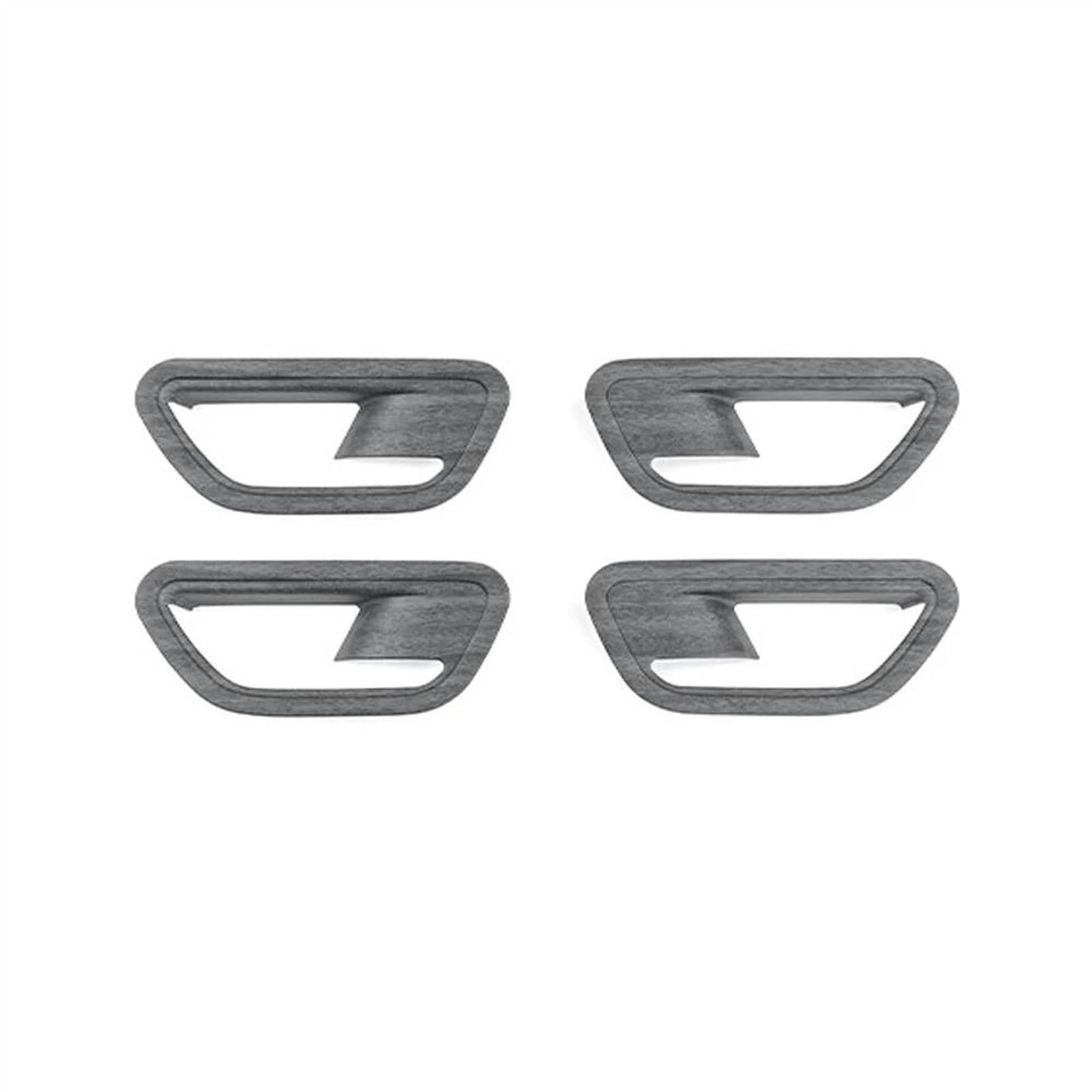 Noheeu Wood Grain2 Carbon Fiber Wood Grain Style Interior Mouldings Inner Door Bowl Handle Cover Trim For Kona Sx2 2024 Lhd Waterproof(Wood Grain2)