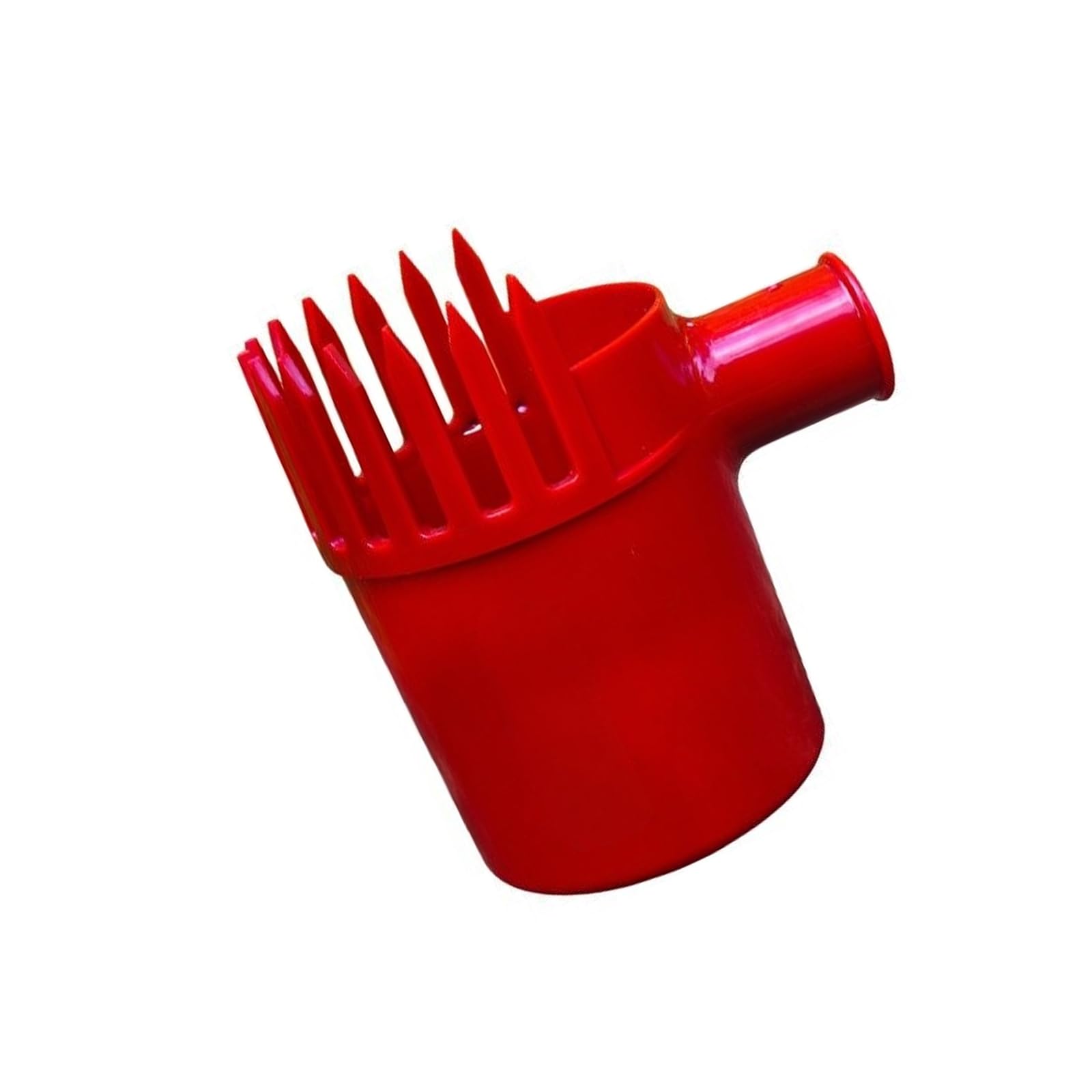 Garden Small Fruit Picker, PP Cup Harvest Tool with Red Body, Comb Front, Hand Guard Barrier, Jujube Gathering Helper Small Fruit Harvester Garden Cup Picker Jujube Gatherer Red Pp Harvesting