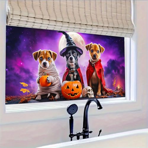 Vinilo decorativo para ventana Halloween 39.3x17.7 pulgadas miniatura 5
