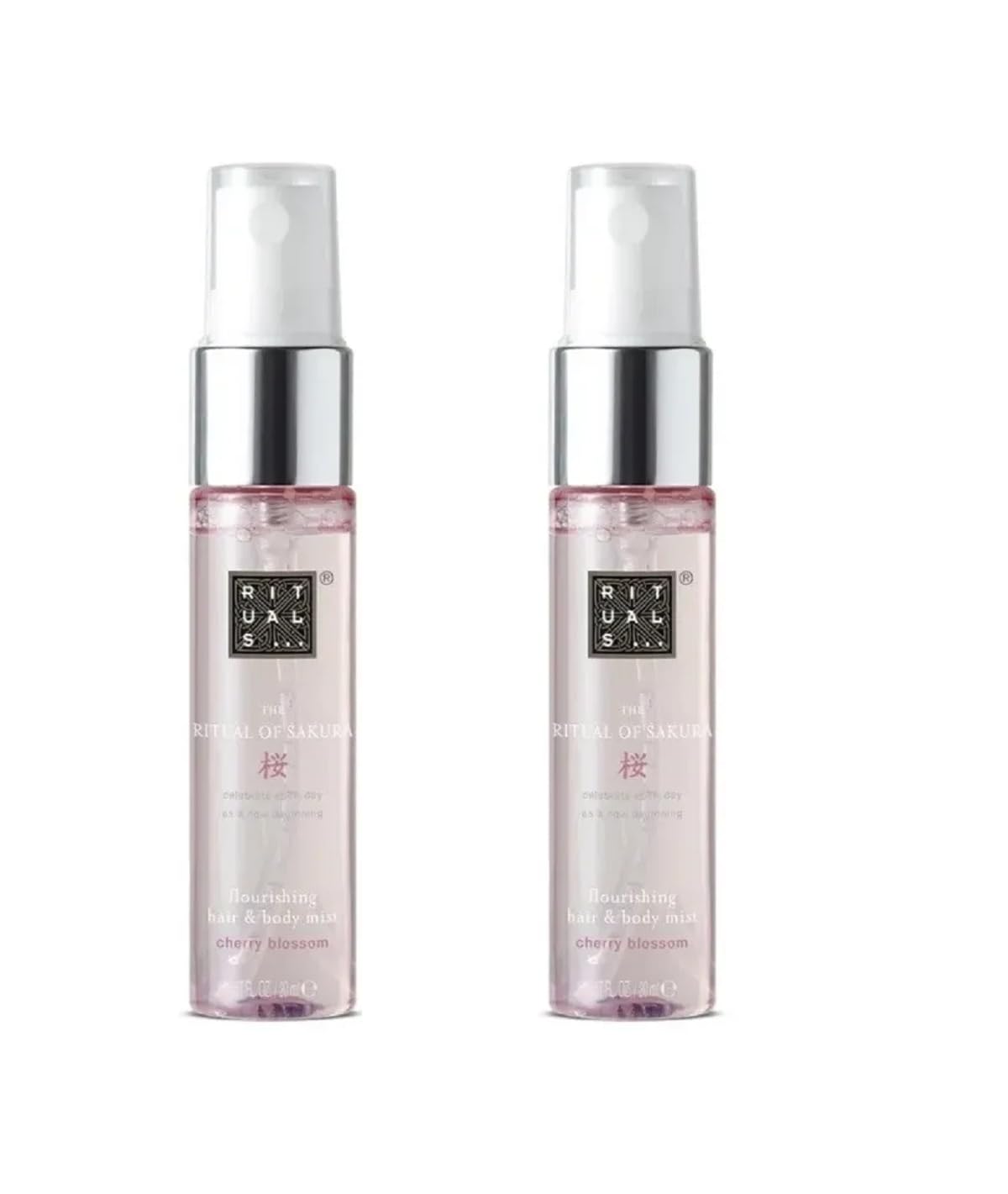 Rituals Summer Breeze Lot de 2 brumes pour cheveux et corps Motif fleurs de cerisier 20 ml 40 ml
