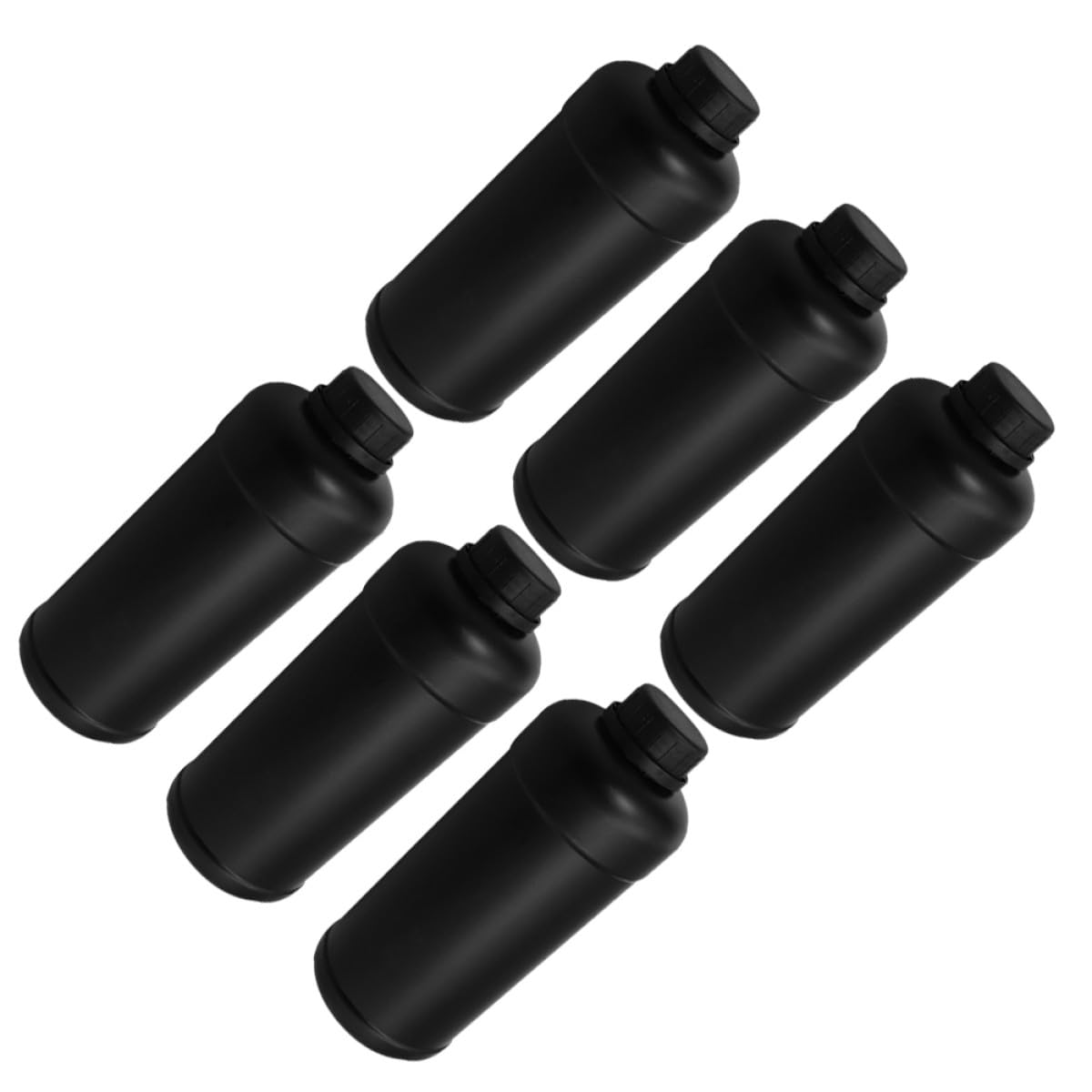 Botellas de Plástico Opacas para Laboratorio 6 Unidades de 1000Ml Tapa Segura para Almacenamiento y Dispensación de Reactivos y Muestras Químicas