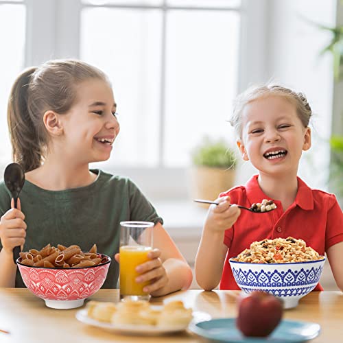 Censen 8 Pcs Colorful Ceramic Bowl Set 10 Oz Soup Cereal Bowls 4.75'' Porcelain Kitchen Serving Bowls thumb #6
