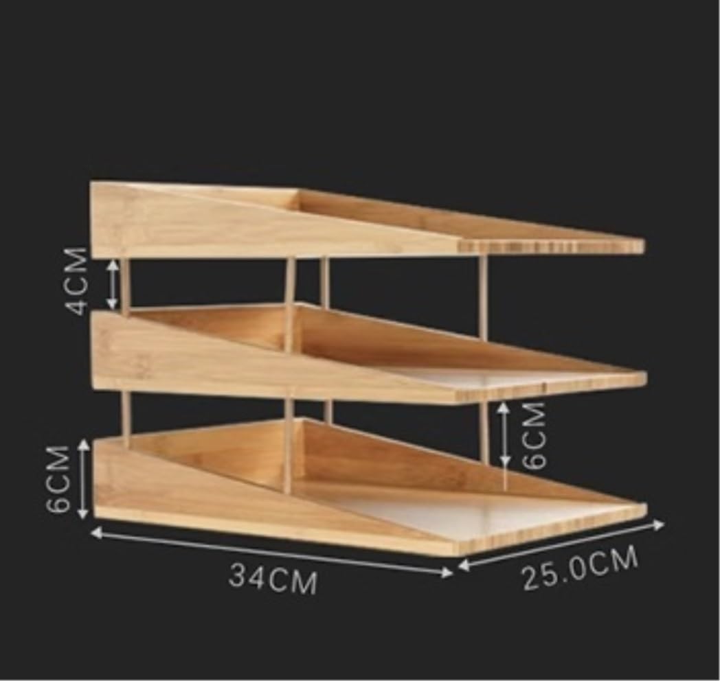 Schreibtisch Organizer Briefablage Aus Bambus Mit 3 Ebenen, Papier-Organizer, Schreibtisch-Akten-Organizer Für Das Heimbüro Desk Organizer Büro Essentials