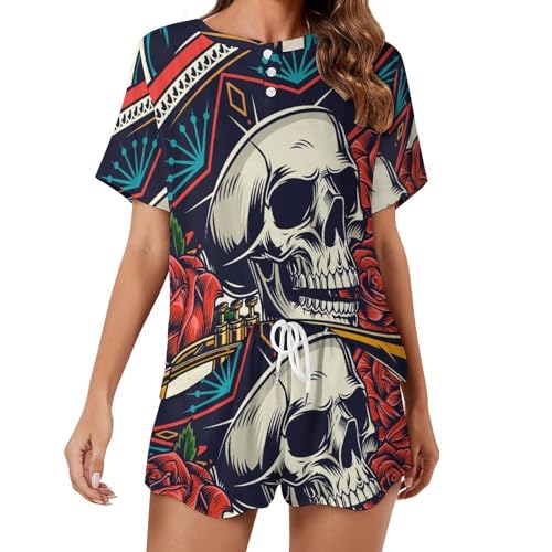 Pyjama femme manches courtes respirant pour nuits chaudes d'été