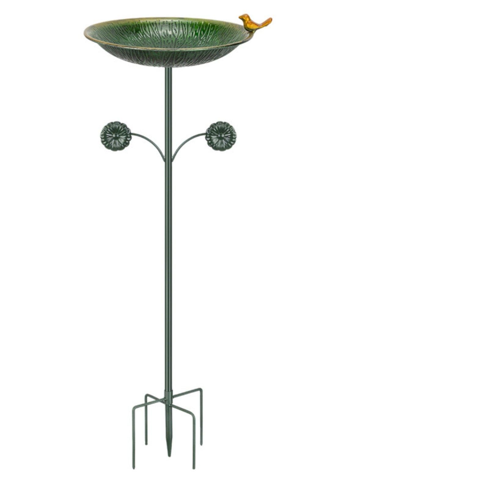 Pastoral Hook Birdbath Verdant Coating Leaf Basin Birdbath Tall Avian Watering Station for Yard|Home & Garden| Yard, Garden & Outdoor Living| Bird & Wildlife Accessories| Birdbaths-image-44