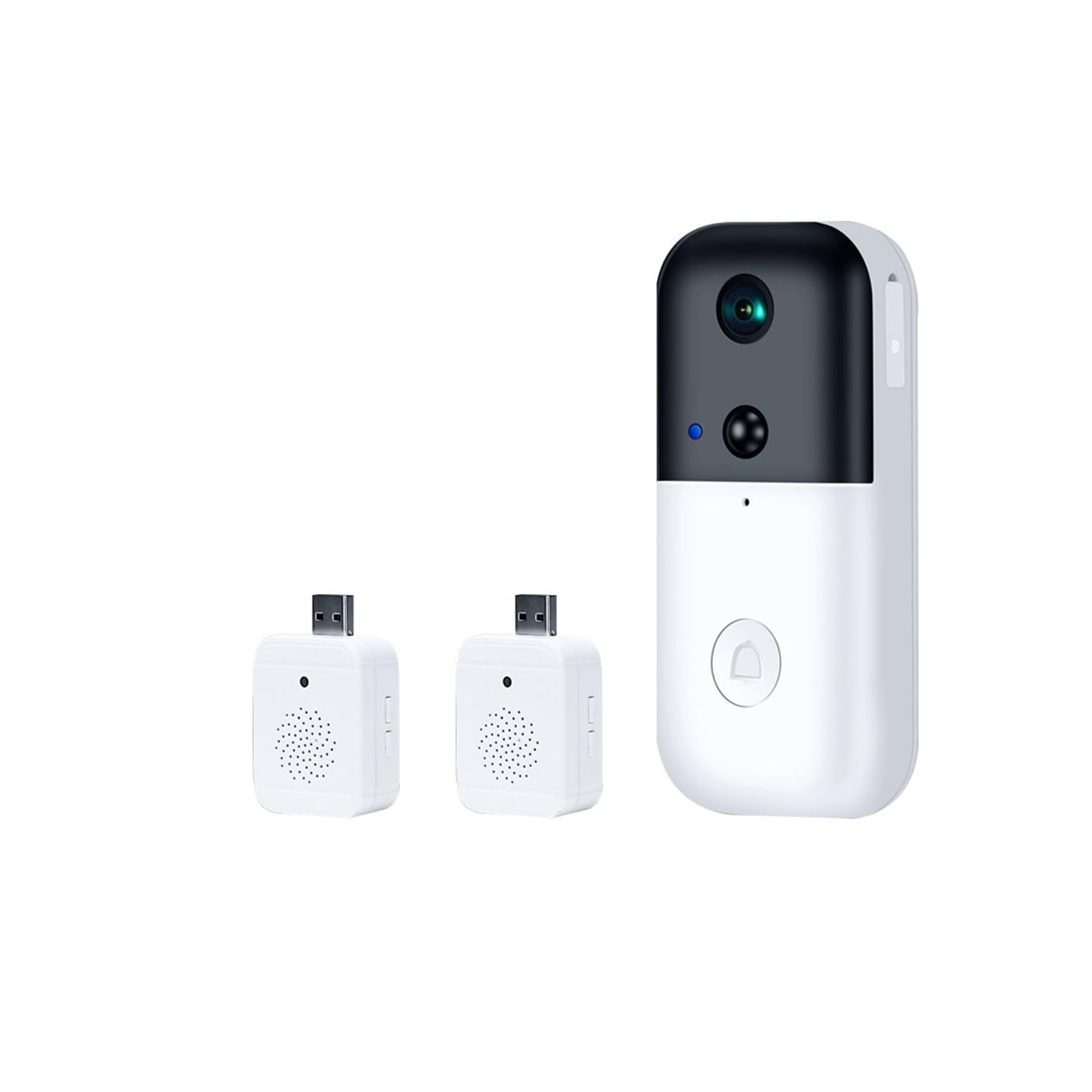 Sonnette sans fil avec caméra wifi et carillon inclus pour la sécurité de la maison