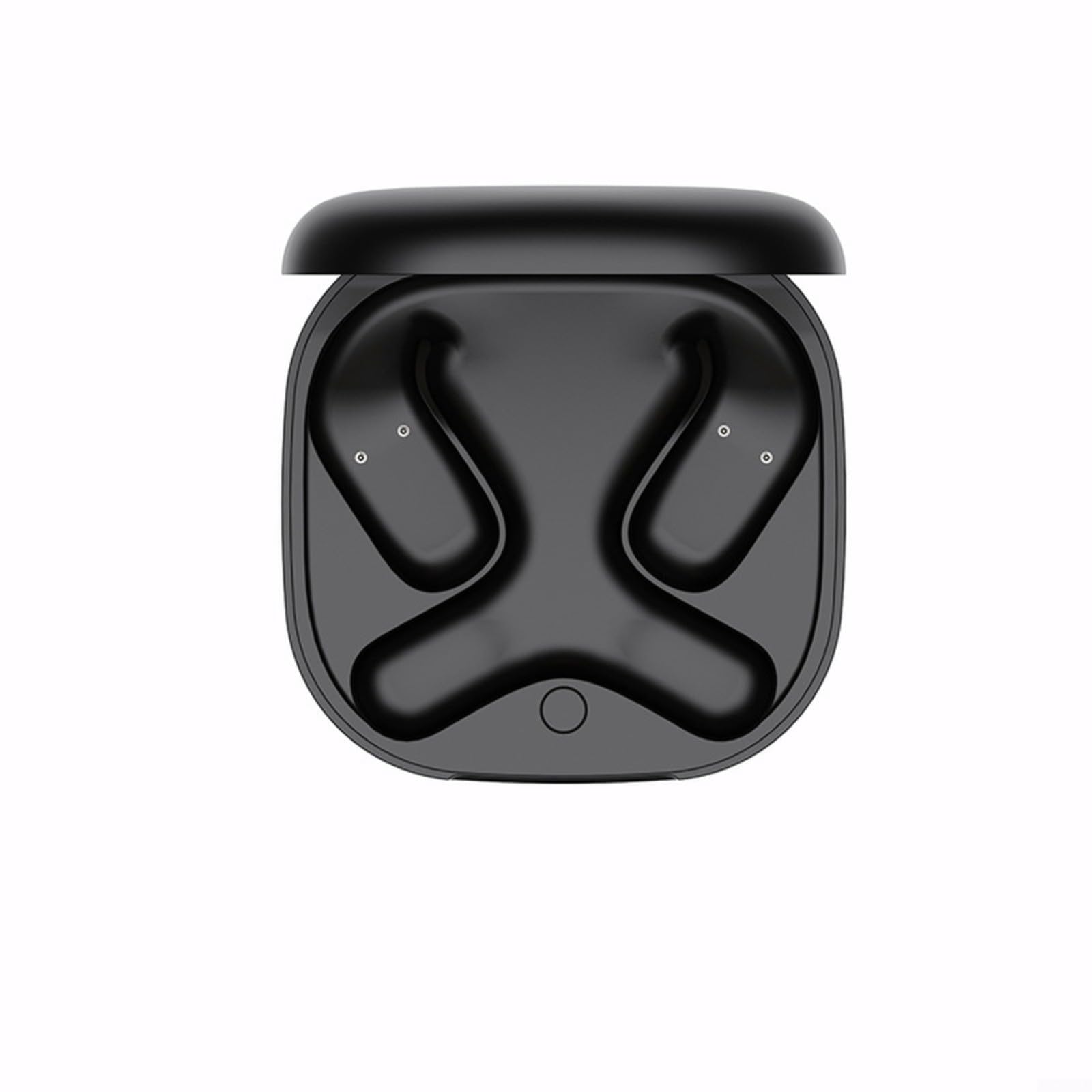 Walizka ładująca do Shokz OpenFit 2 i OpenFit 2+ T920 T921, wejście USB C, etui z ABS, czarne, przenośne etui z kablem do słuchawek
