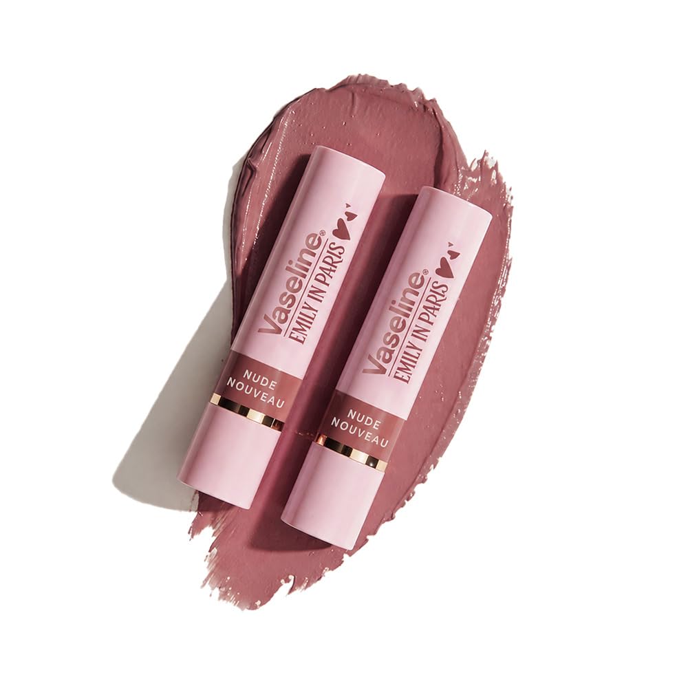 Vaseline Nude Nouveau Emily in Paris Limited Edition Nude Tinted Lip Balm Stick 3g (Pack of 2)-picture-37