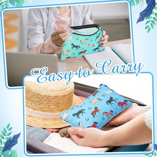 Reginary 20 Pcs Horse Gifts for Women Horse Makeup Cosmetic Bags Gifts Bags Zipper Purse Travel Toiletry Organizer Western Accessorie for Women Cowgirls Birthday Coworkers3