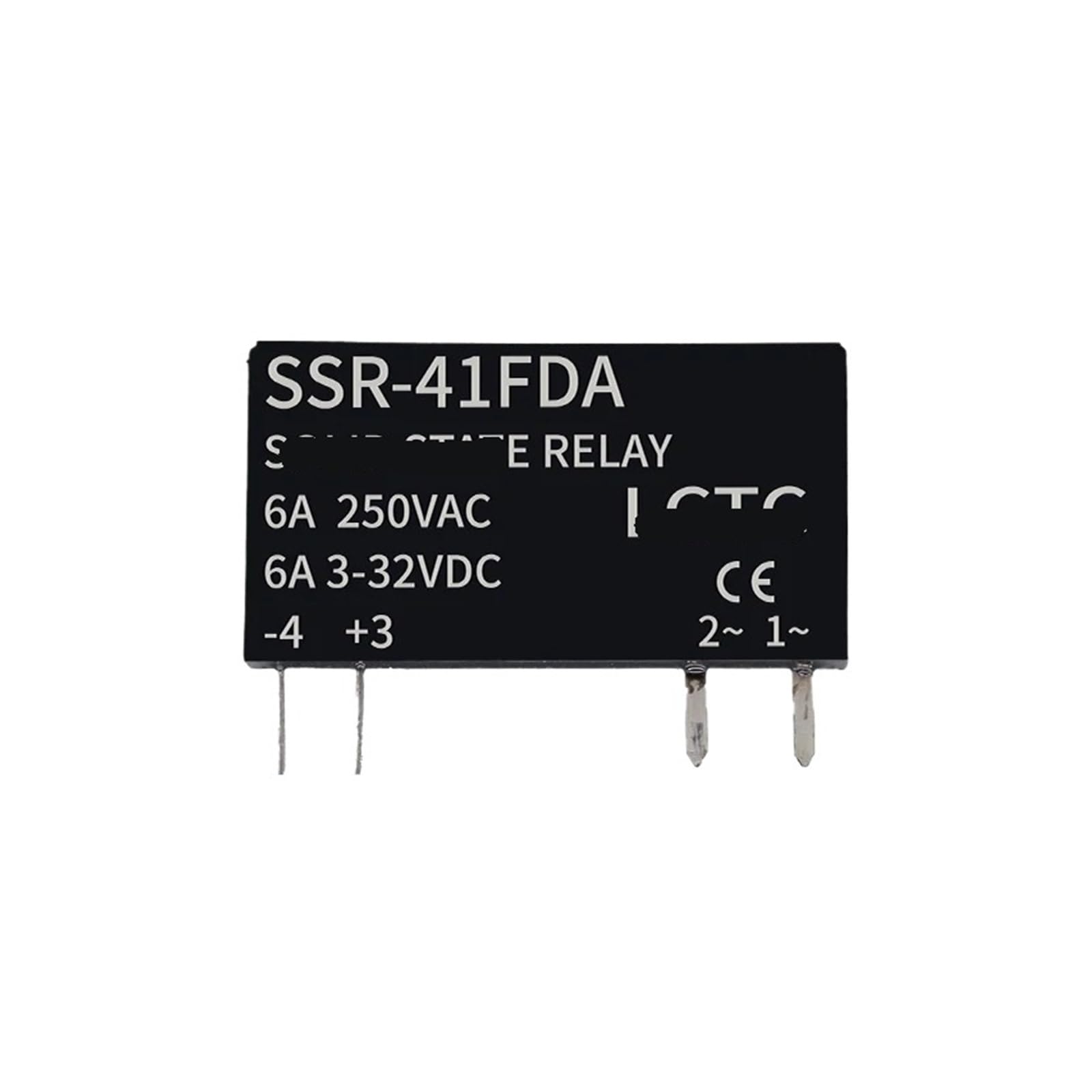 Relé de estado sólido ultrafino LCTC 6A SSR-41FDD conmutación carril DIN 3