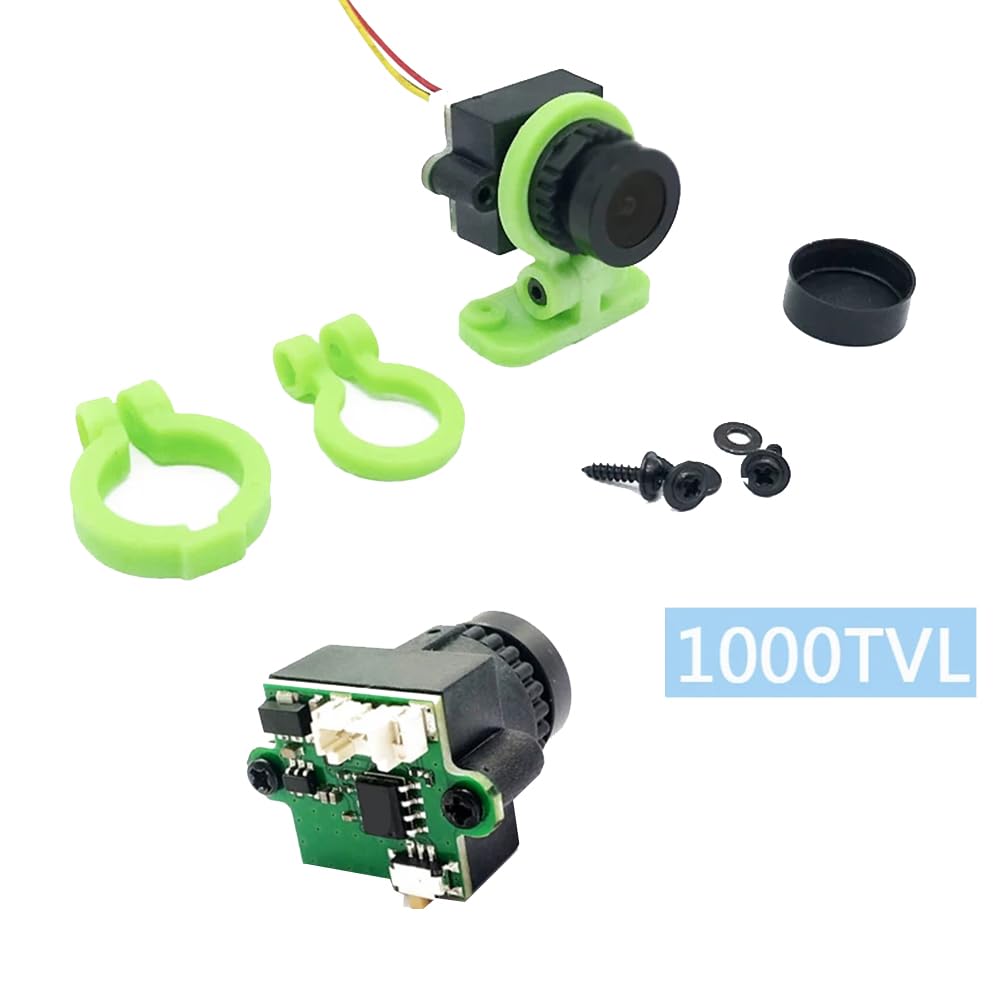 Trasmettitore Wireless FPV 2W 2000MW 48CH + Ricevitore + Cam 1000TVL 5.8Ghz Nero per Drone da RC FPV