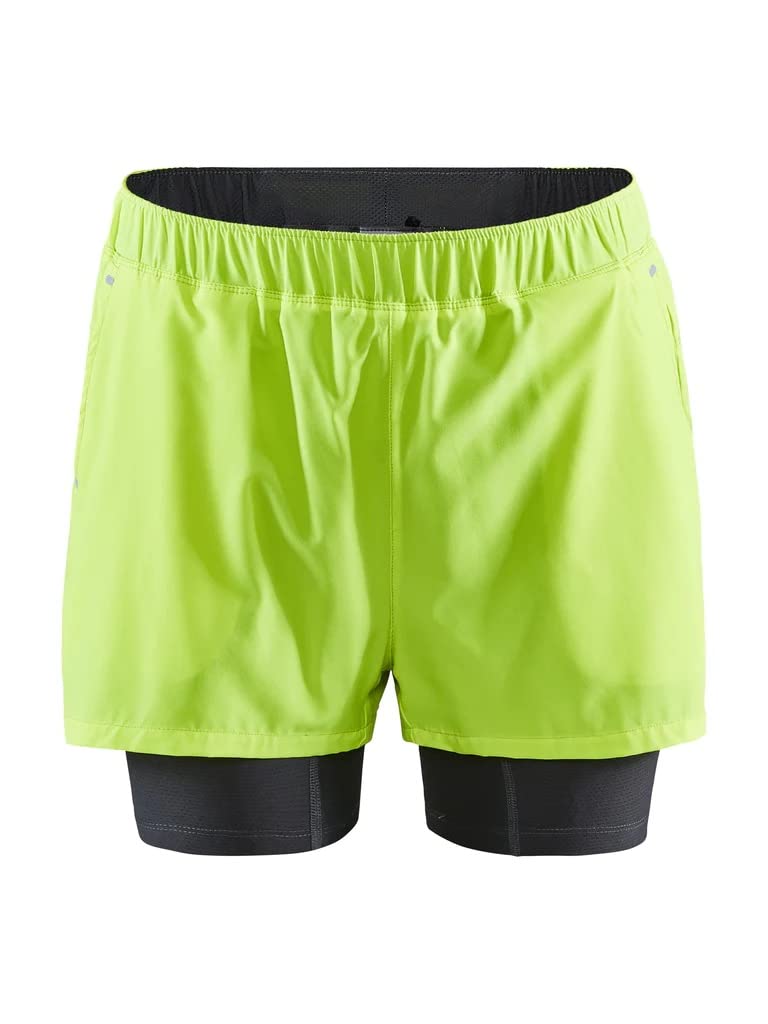 Craft Advance Essence 2-In-1 Stretch Shorts - Flumino, Large