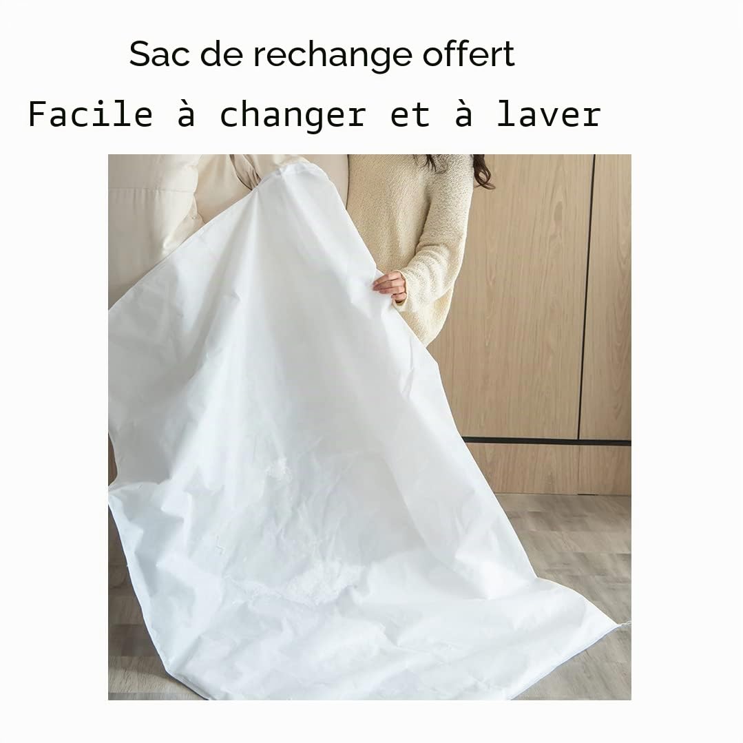 Housse de pouf (rembourrage non inclus) - Canapé paresseux mignon comme une patte de chat - Décorez le salon, la chambre à coucher pour adultes, S