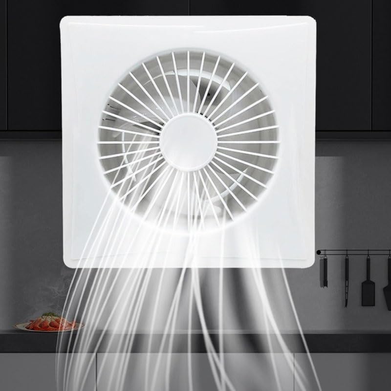 Window Display Exhaust Fan Silent Bathroom(19.5 * 19.5cm)