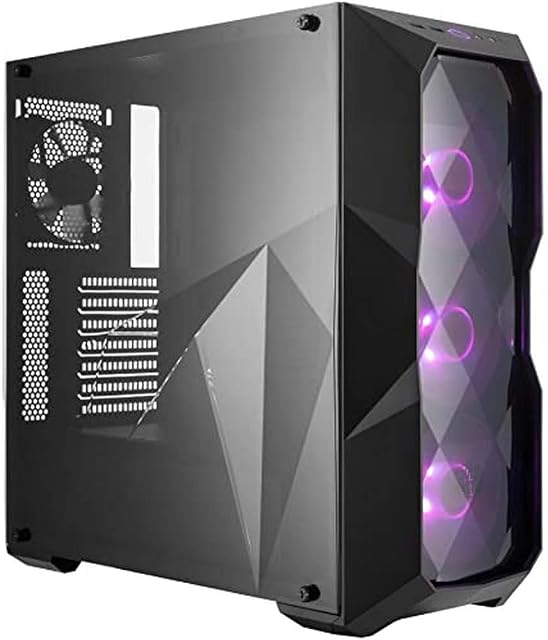 Cooler Master MasterBox TD500 Mesh - Obudowa Komputera PC RGB z Mozaikowym Wzorem, 3 Wentylatorami 120mm, Krystalicznym Akrylowym Panelem Bocznym oraz Elastycznymi Konfiguracjami Przepływu Powietrza