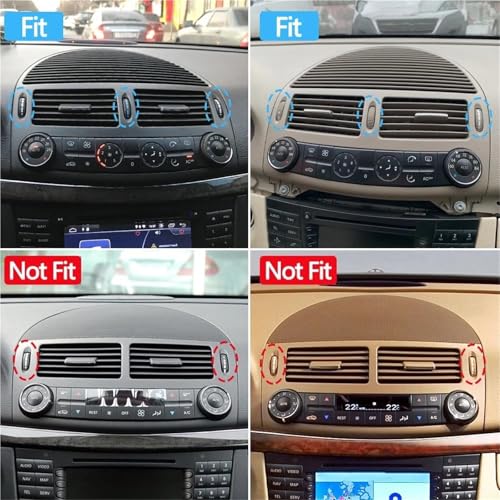 Aération grille de ventilation Mercedes Classe E W211 2003-2008 cache noir 2118300054 - 3