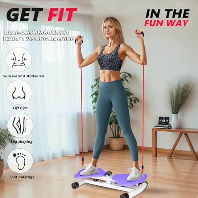 Twist Board for Exercise, Waist Twisting Machine, Adjustable Waist Twister Board Waist Sculptor Twist Exercise Machine, Ab Twister Board