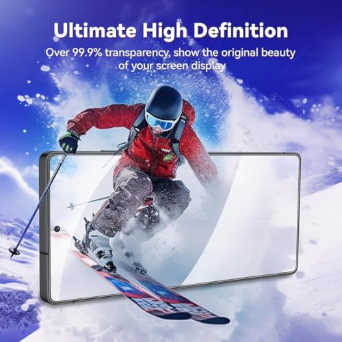 Image of Czartech Tempered Glass for Samsung Galaxy S26 | Edge to Edge Full Coverage Screen Protector | HD Clear Display | Smooth Touch Response | 9H Scratch Resistant Protective Glass