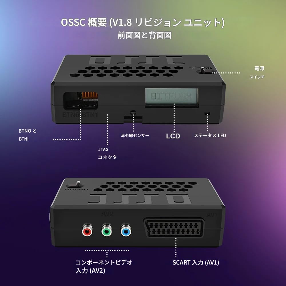 Amazon | zmart Bitfunx OSSC HW V1.8 オープンソーススキャン