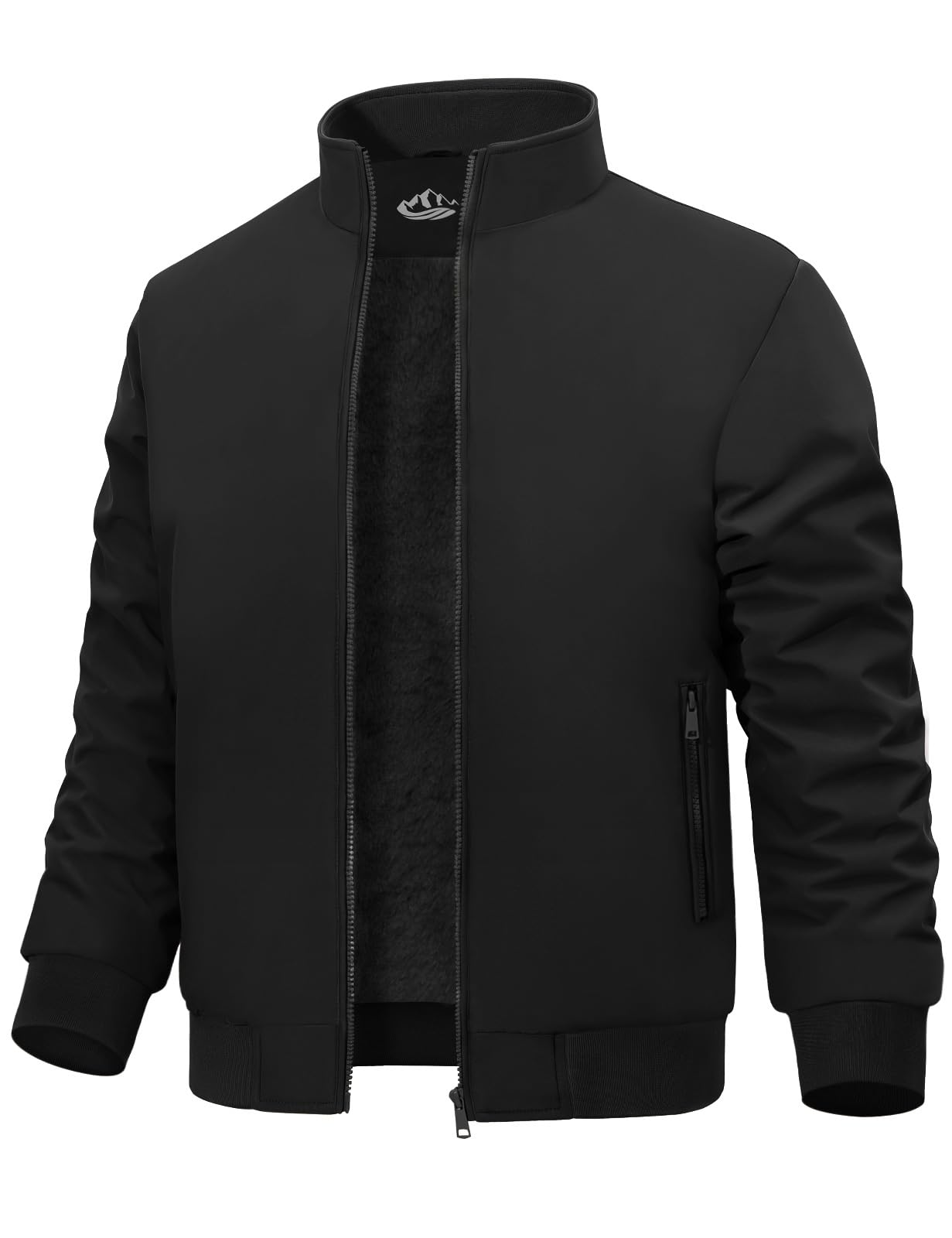 Xnova Giubbotto Invernale Uomo Leggero Giacca Bomber Uomo Militare Impermeabile Caldo Giubbino in Pile Antivento Casual Jacket Giubbotto da Lavoro con Zip e Tasche