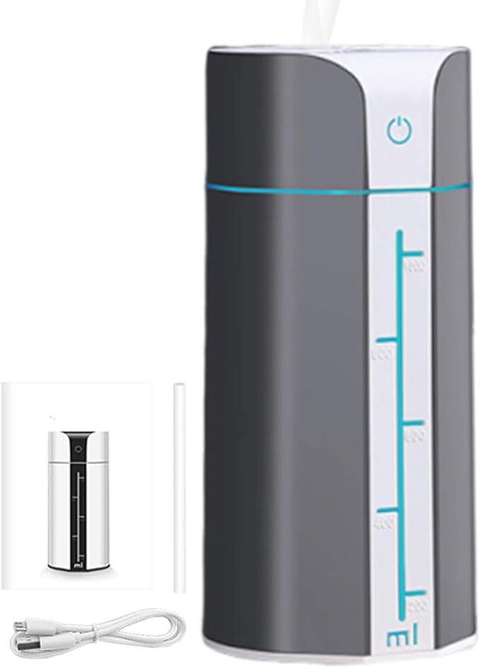 Renchey Humidificadores para Dormitorio | Purificador de Aire USB para Grandes Espacios - Humidificador con Apagado Automático y LED Multicolor para Habitación Infantil Sala Sótano Baño