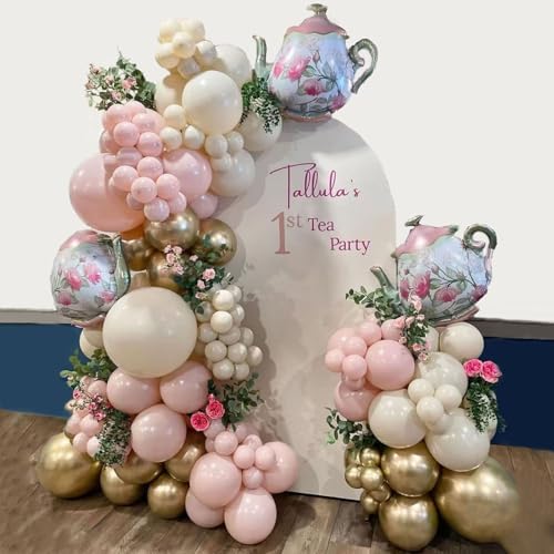 VitaCraft Tea Party Decorations, 132pcs White Sand Twilight Pink ...