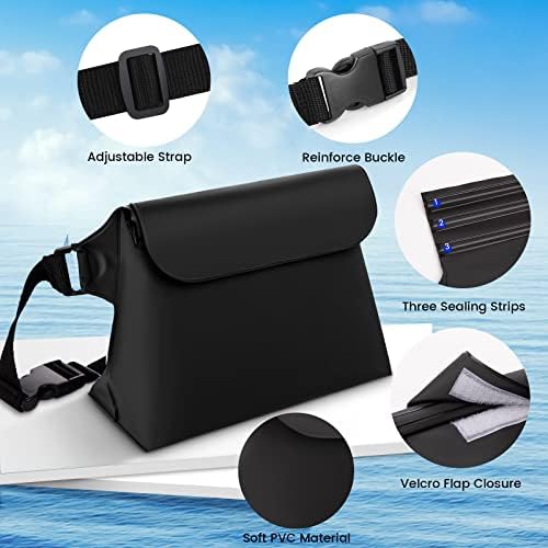 [2 Pack]HWeggo Waterproof Pouch Bag with Adjustable Waist Strap