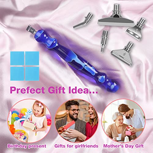 Baiyigs 21Pcs Diamond Painting Pen Accessories Tools Kits For Diy Art&Craft, Stainless Steel Metal Anti-Fall Tip With Ergonomic Resin Diamond Art Pen For 5D Diamond Paint Bead Dot, Embroidery Decor #TOP5