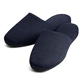 [ニナーズ] お受験スリッパ レディース メンズ 女性用 男性用 男性 黒 紺 日本製 お受験 SP-03 SP-04 SP-05 (お父様用：紺, large)