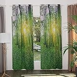 - Wald Motiv: Möchtest die Natur direkt in Deinem Wohnräumen haben und die Ruhe aus der Natur genießen? Hier ist die richtige Wahl für Dich! Die Inspiration für unseren Vorhang Forest ist aus dem Leben selbst. Jeder Tag beschäftigen wir uns mit Karriere, Familie usw. Wenige Zeit geben wir für unseren Herz und die Natur. Mit diesem Vorhang kann man schnell Ruhe genießen und Kraft bekommen.