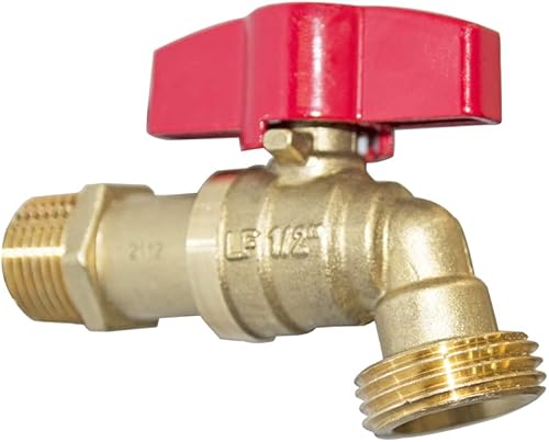 Miniatura 2 de HQMPC Manguera de espita al aire libre Manguera de válvula de bola Bibb Manguera de jardín Conectar Bibb Válvula de cierre sin plomo Válvula de