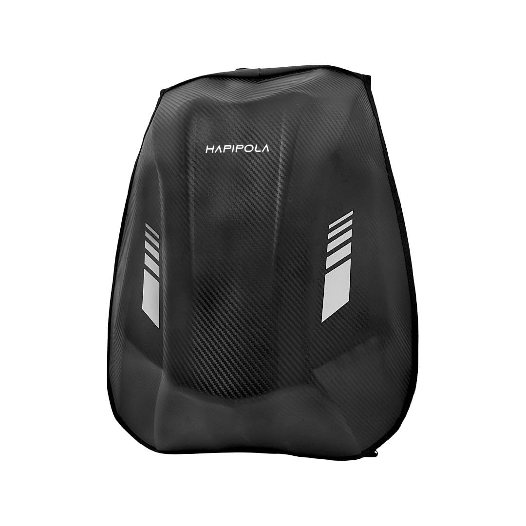 HAPIPOLA Devil Bag Compatible with 15.6 inch laptop,Carbon fiber Shell Reflectors Water Resistant, Laptop Backpack Extender Zip,Riding Travel Backpack,Black Windproof Motorcycle Backpack,37 Ltrs Bag (B0D5R1SPWK) Amazon Price History, Amazon Price Tracker