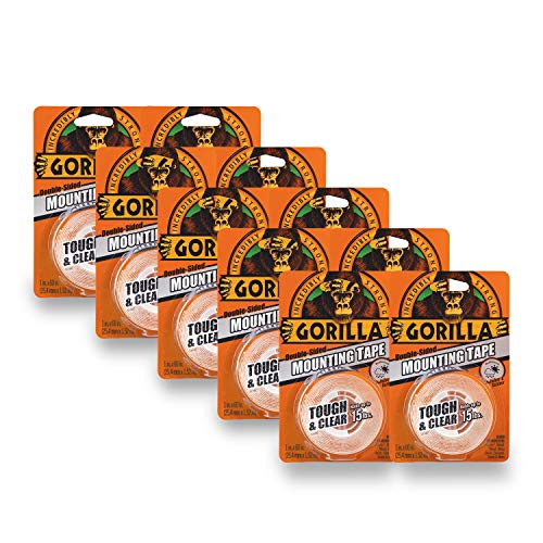 Gorilla Tough & Clear Double Sided Mounting Tape, 1