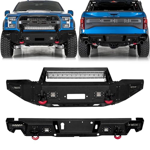 LUYWTE Ford F150 SVT Raptor Bumper with Winch Plate & Lights