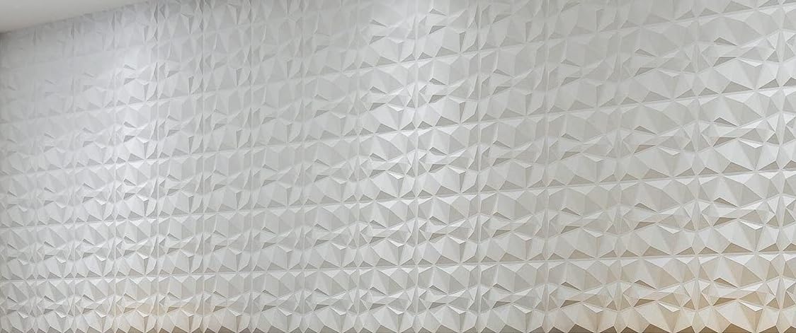 Grace Baltic - 30 pannelli da parete 3D in PVC ad alta rigidità, 30 x 30 cm, impermeabili, resistenti al calore, inodori, pannelli da parete 3D, pannelli da parete (Bianco)