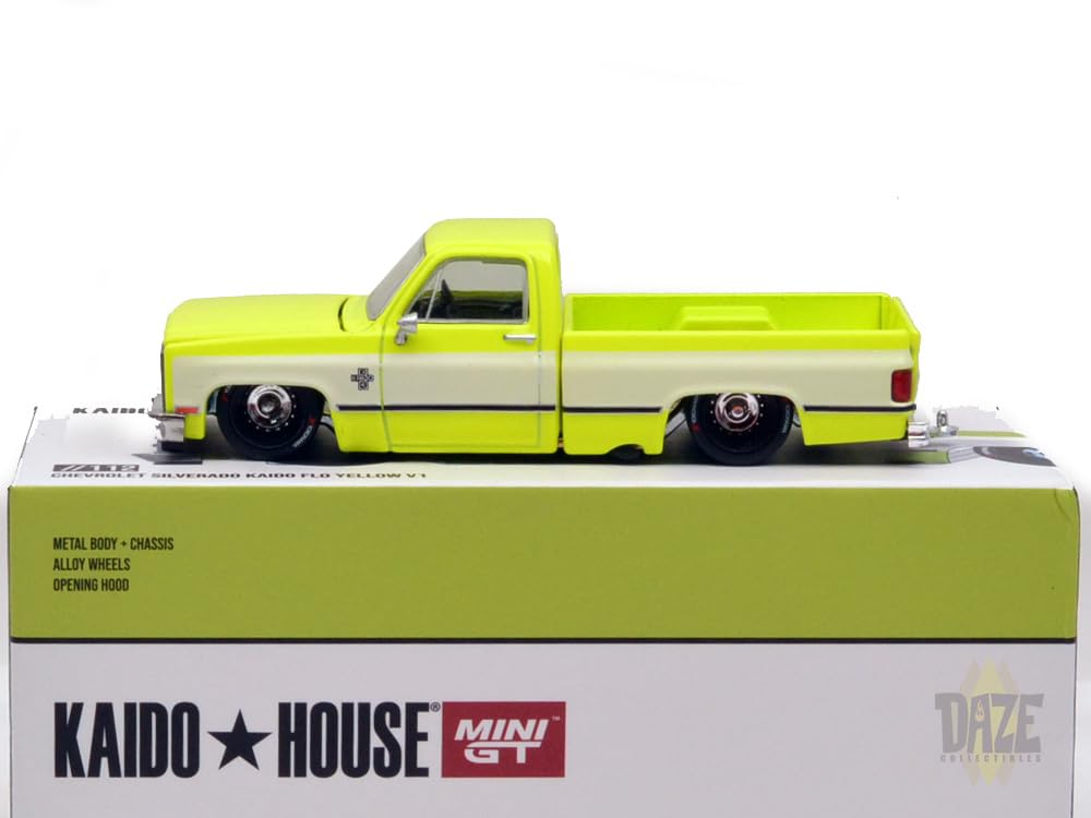 Amazon | MINI GT KAIDO HOUSE - CHEVROLET SILVERADO KAIDO FLO V1