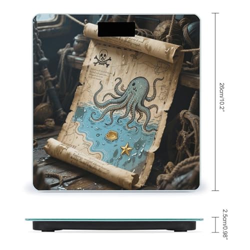 Báscula de baño digital con pantalla LCD y vidrio templado miniatura 2
