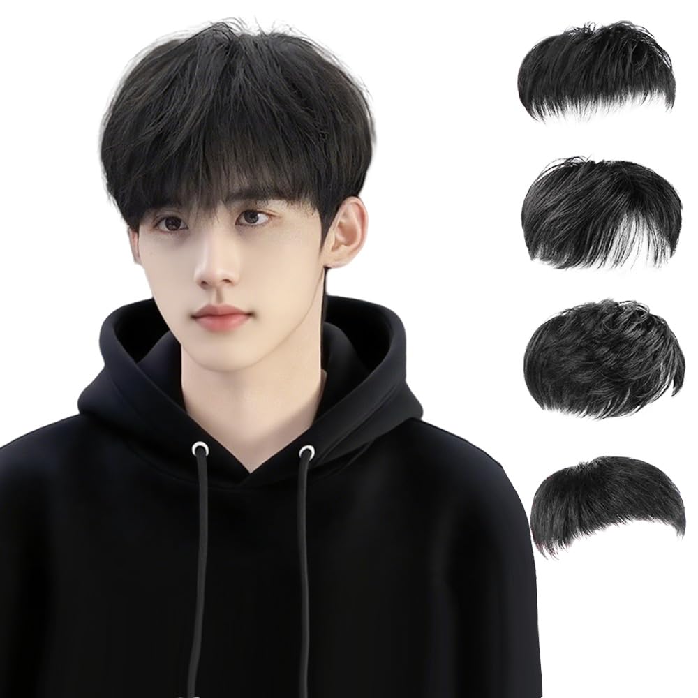 Amazon.co.jp: ynnyee 部分かつら メンズ 人毛100％ 部分ウィッグ 男性